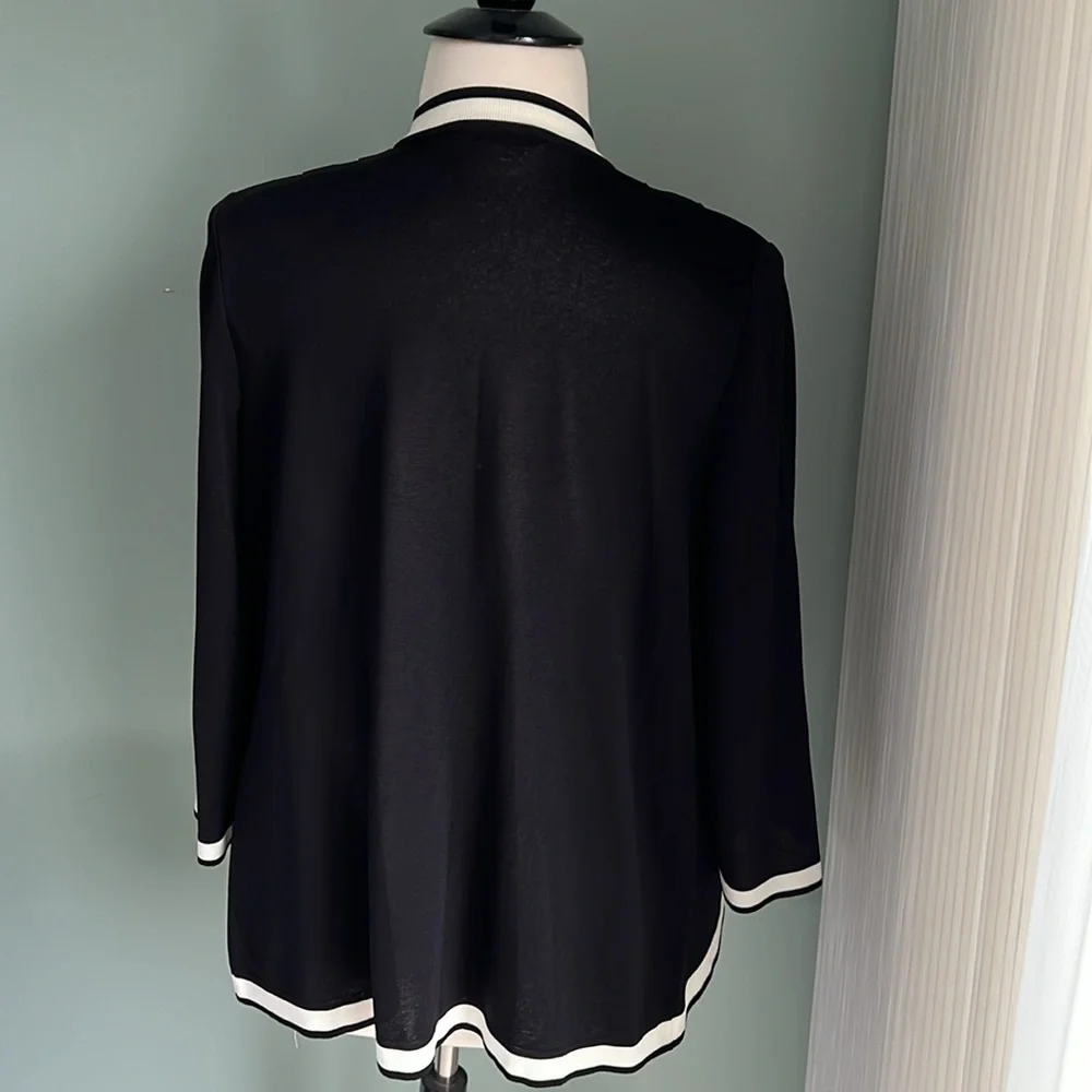 Exclusively Misook open front jacket L - Picture 2 of 4